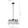 Xtricity - Pendant Light, 18.8 '' Width, From The Broadway Collection, Black - - Mounts For Less