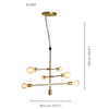 Xtricity - Pendant Light, 23'' Width, From the Elixir Collection, Gold - - Mounts For Less