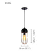Xtricity - Pendant Light, 5.1 '' Width, From Eden Collection, Black - - Mounts For Less