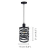 Xtricity - Pendant Light, 8.2" Height, From the Rio Collection, Black - - Mounts For Less