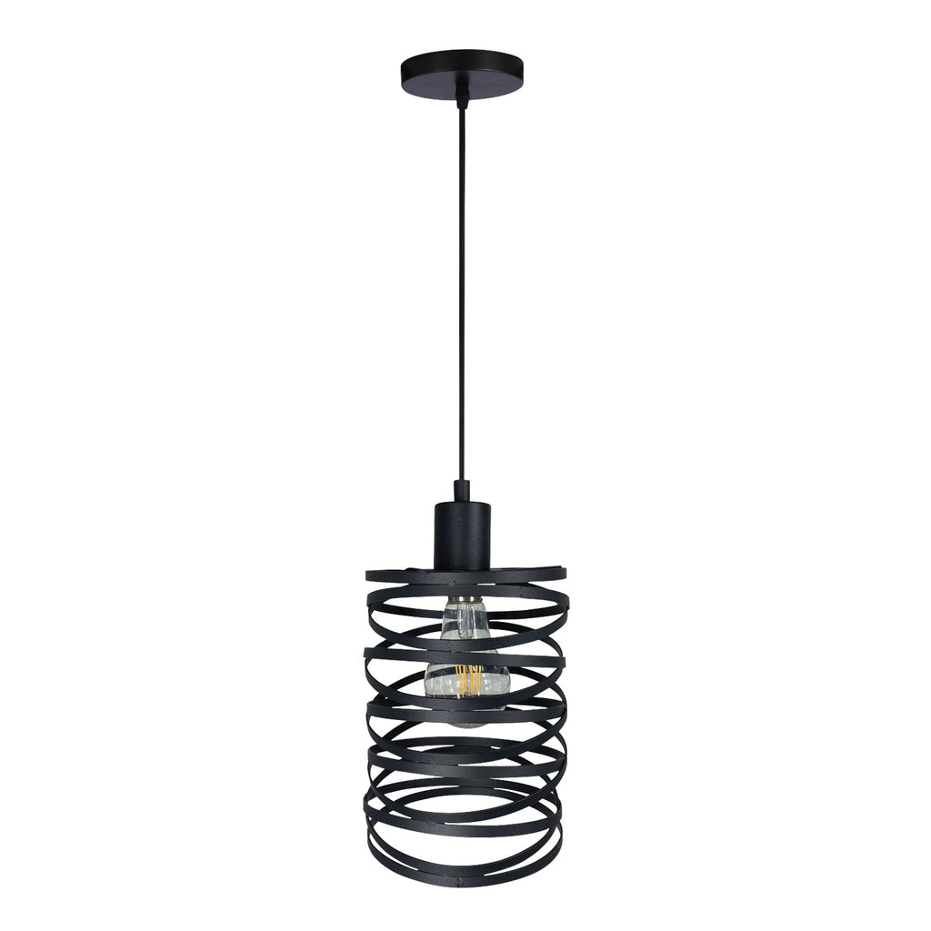 Xtricity - Pendant Light, 8.2" Height, From the Rio Collection, Black - - Mounts For Less