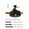 Xtricity - Retractable Ceiling Fan with Lighting, Remote Control Included, Brown - - Mounts For Less