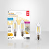 Xtricity - Set of 2 Energy Saving LED Bulbs, Dimmable, Type C, 4.5W, 3000K Soft White - - Mounts For Less