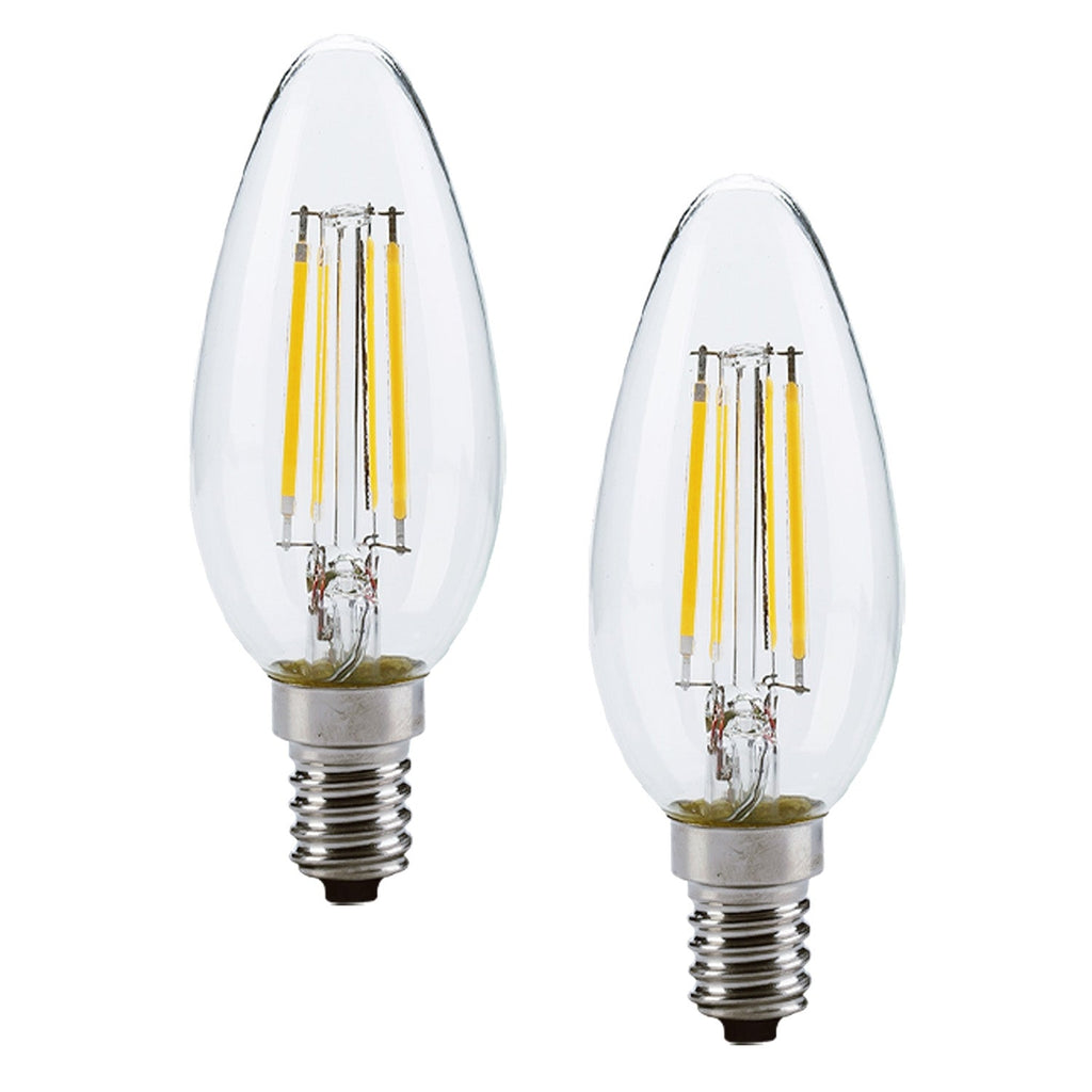 Xtricity - Set of 2 Energy Saving LED Bulbs, Dimmable, Type C, 4.5W, 3000K Soft White - - Mounts For Less