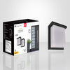 Xtricity - Set of 2 Exterior Wall Lights with Integrated LED, 8'' Height, From the Viva Collection, Black - - Mounts For Less