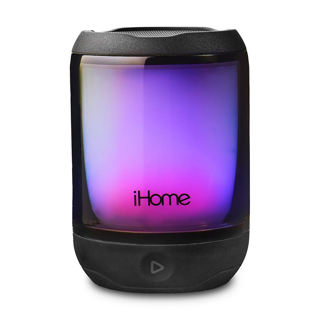 iHome - PlayGlow Mini Waterproof Bluetooth Speaker with 5 Lighting Modes, Black - - Mounts For Less