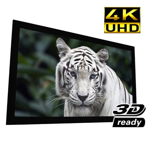 115″ 16:9 Reference PureBright 4K White Fixed-Frame Screen 2.4 Gain - - Mounts For Less