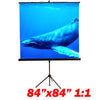 119" 1:1 Tripod compact projection screen 84X84" B - - Mounts For Less