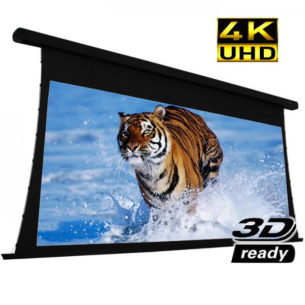 120" 2.35:1 Electric Projection Screen Reference Studio 4K "Tab-Tensioned" White - - Mounts For Less