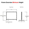 120" 4:3 Fast-Fold Rear Projection screen with case - - Mounts For Less
