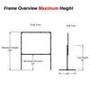 120" 4:3 Fast-Fold Rear Projection screen with case - - Mounts For Less