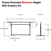 135" 16:9 Drape Kit for Fast Fold screens - - Mounts For Less