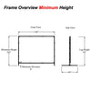 150" 4:3 Fast-Fold Front + Rear Projection screen with case - - Mounts For Less