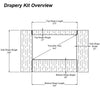 165" 16:9 Drape Kit for Fast Fold screens - - Mounts For Less