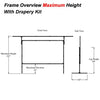165" 16:9 Drape Kit for Fast Fold screens - - Mounts For Less