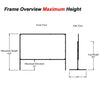 165" 16:9 Fast-Fold Front + Rear Projection screen with case - - Mounts For Less