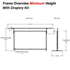 184" 16:9 Drape Kit for Fast Fold screens - - Mounts For Less