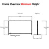 184" 16:9 Fast-Fold Front + Rear Projection screen with case - - Mounts For Less