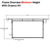 230" 16:9 Drape Kit for Fast Fold screens - - Mounts For Less