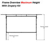 230" 16:9 Drape Kit for Fast Fold screens - - Mounts For Less