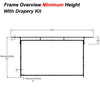 275" 16:9 Drape Kit for Fast Fold screens - - Mounts For Less