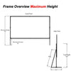 275" 16:9 Fast-Fold Front Projection screen with case - - Mounts For Less