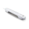 360 Electrical Idealist 7 Outlet Surge Protector with 2-2.4Amp USB White 360321 - - Mounts For Less