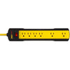 360 Electrical Pro 6 Outlets Surge Protector Strip Yellow 36003 - - Mounts For Less