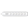 360 Electrical Villa 6 Outlet Power Strip with 3' Cord White 360310 - - Mounts For Less