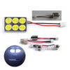 6 White LED for Roof Light 1W 12 VDC Base 1156 T10 BA9S festoon - - Mounts For Less
