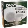 6.5" (120W) Full Range In-Ceiling Speaker Dual Cone 1pc White - - Mounts For Less