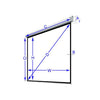 84" 4:3 Electric Projection Screen Matt White With Remote - - Mounts For Less