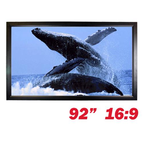 92" 16:9 Fixed Frame Projector Projection Screen - Matte White - - Mounts For Less