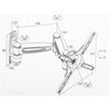 AMX BFP-03B Tilt & Swivel Universal TV Wall Mount Articulated 3 pivots LED, LCD, PLASMA For Screens 23'' To 42'' - - Mounts For Less