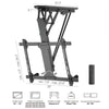 AMX - Motorized Ceiling TV Mount, For 32" to 70" Screen, with Remote Control, Black - - Mounts For Less