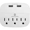 AMX PA-35 Surge Protectors 3 Outlet With 2 USB Ports 2.4A - - Mounts For Less
