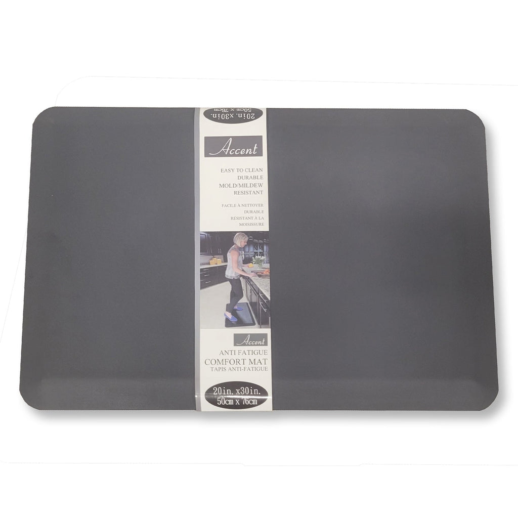 Accent - Anti Fatigue Mat, Mildew Resistant, 30" x 20", Grey - - Mounts For Less