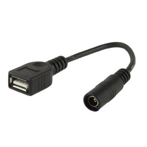 Adapter USB A Female to 2.1x5.5mm DC Female Power Cable - - Mounts For Less