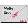 Antra 100" 16:9 Electric Projection Screen Matt Gray With Remote - - Mounts For Less