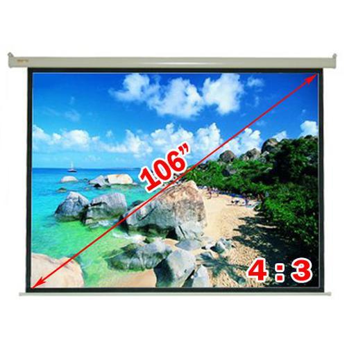 Antra 106" 4:3 Electric Projection Screen Matt White With Remote - - Mounts For Less