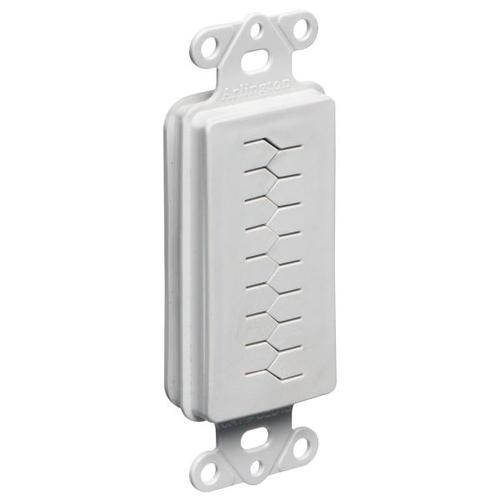 Arlington CED130 Flexible Pass-thru DECORA Wallplate for Cables SINGLE white - - Mounts For Less