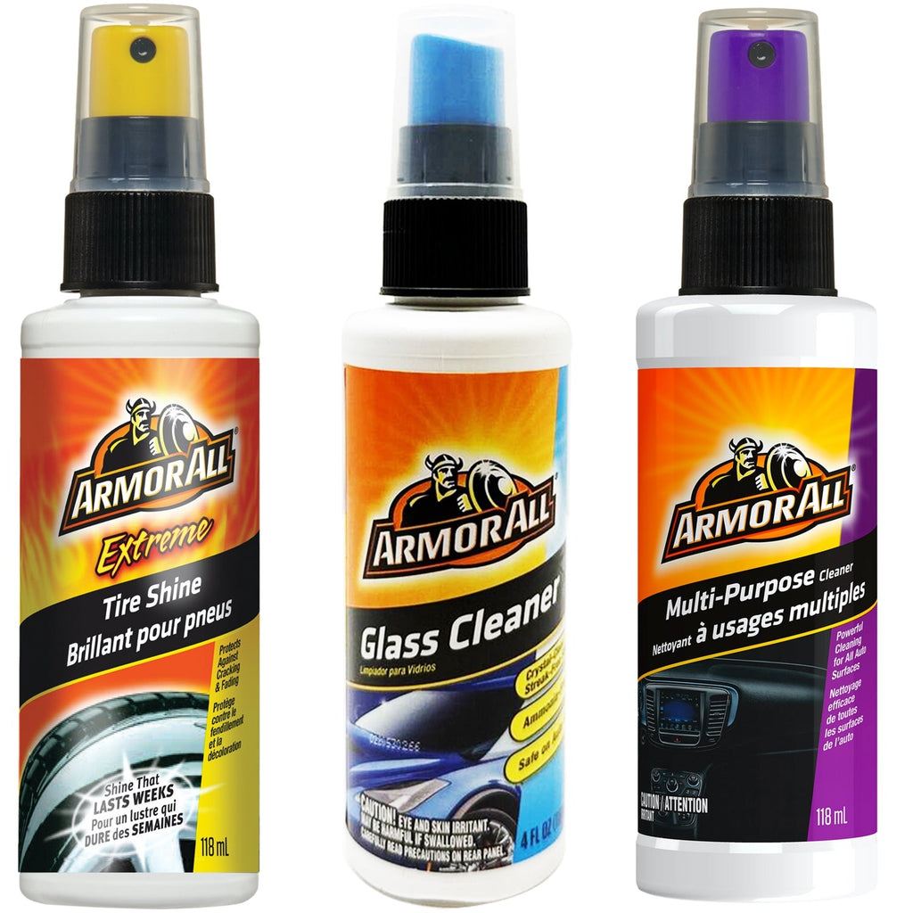 ArmorAll - 3-Bottle Set of Car Wash, Tire Shine, All-Purpose and Glass Cleaner - - Mounts For Less