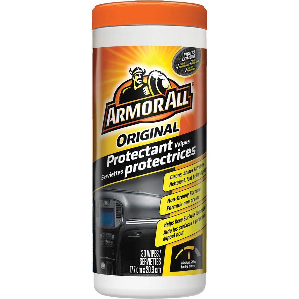 ArmorAll - Box of 30 Wipes, Interior Protector for Cars, Protects from UV Rays - - Mounts For Less