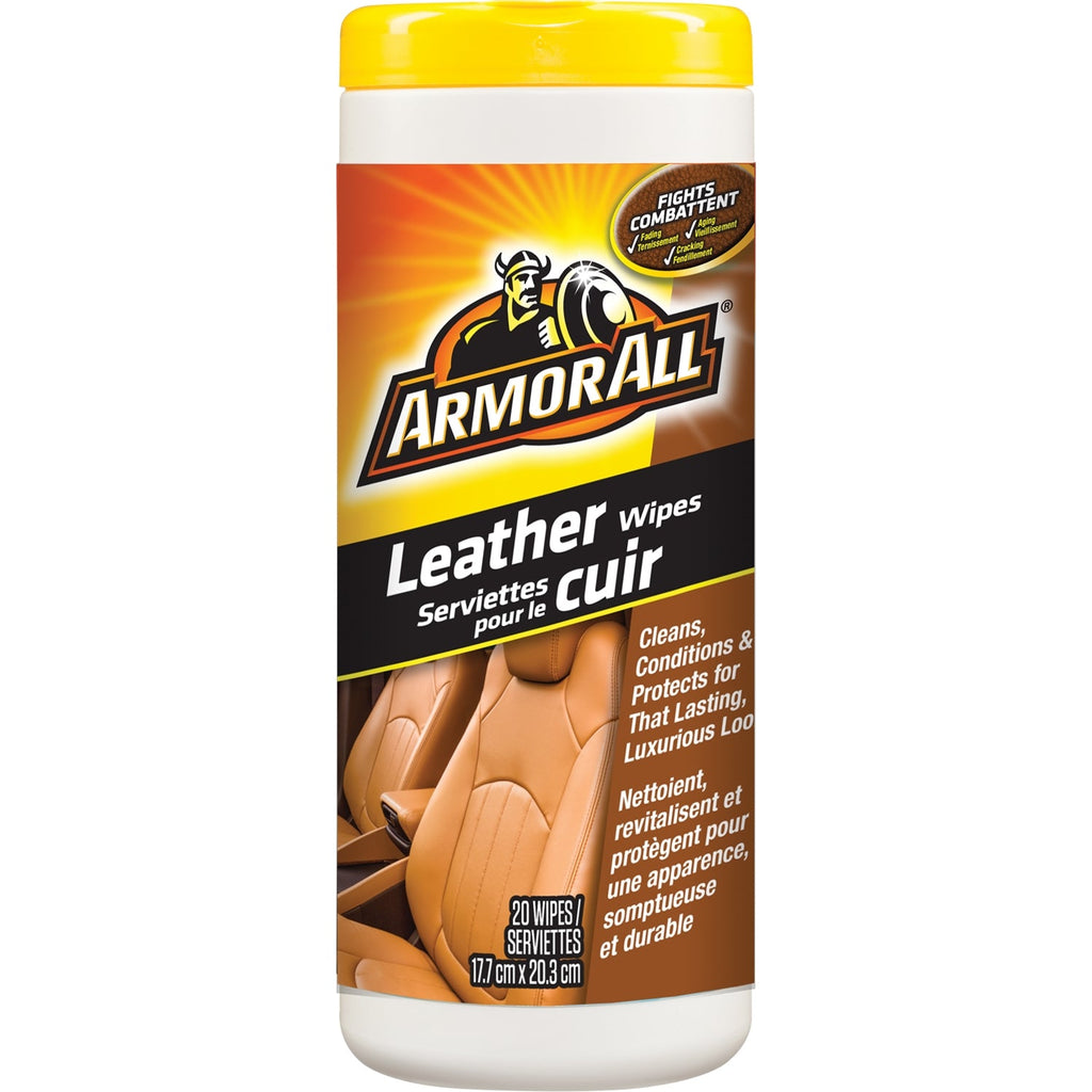 ArmorAll - Box of 30 Wipes for Leather, Cleans and Protects, For Cars - - Mounts For Less