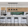 BAZZ P17224BK 64 in. 4 Light Quadruple Pendant - - Mounts For Less