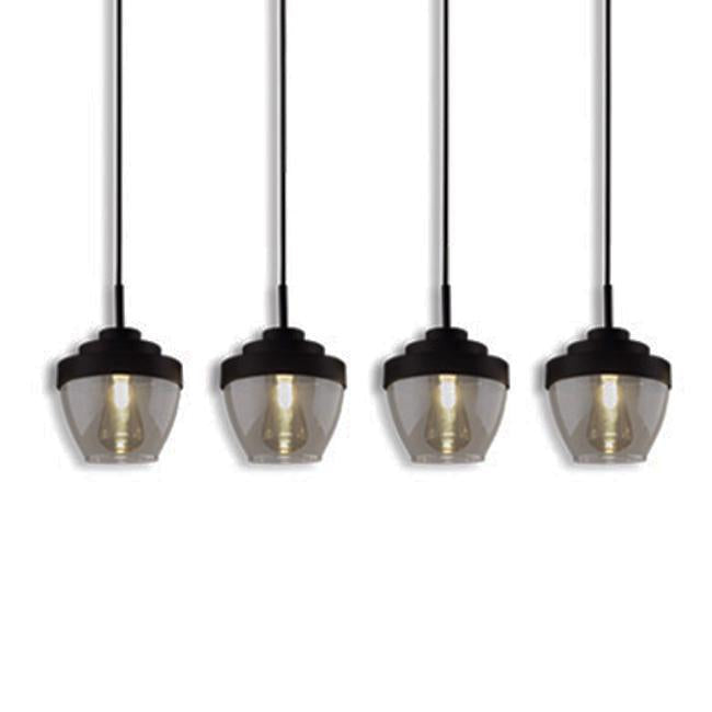 BAZZ P17224BK 64 in. 4 Light Quadruple Pendant - - Mounts For Less