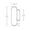 BAZZ Smart Home Wi-Fi Door Contact Sensor White DOORWFW1 - - Mounts For Less