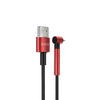 BWOO - 1 Meter USB to USB Type-C Cable, Braided Nylon and Aluminum Alloy Shell, Red - - Mounts For Less