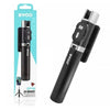 BWOO BO-ZP12 Wireless Bluetooth Control Selfie Stick Mobile Phone Tripod Black - - Mounts For Less