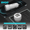 BWOO - Car Charger with 2 USB Ports, 12-24V, 18W + 5V 2.4A Output, White - - Mounts For Less